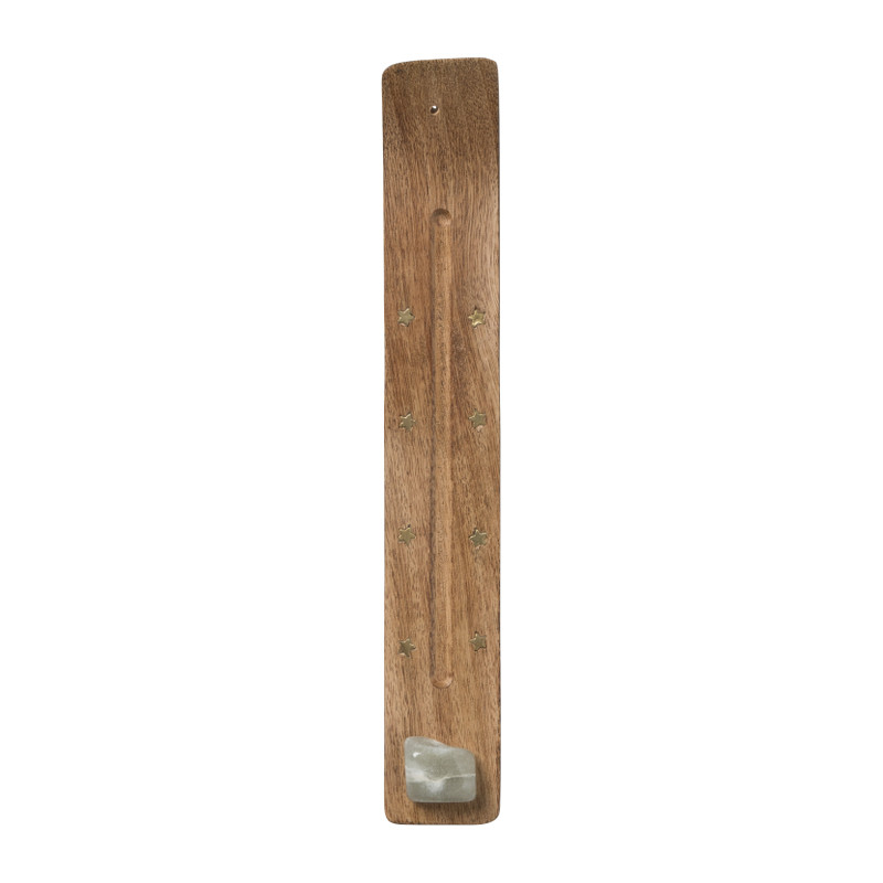 Wierook plank aventurijn - bruin/groen - 0.3x30x7 cm