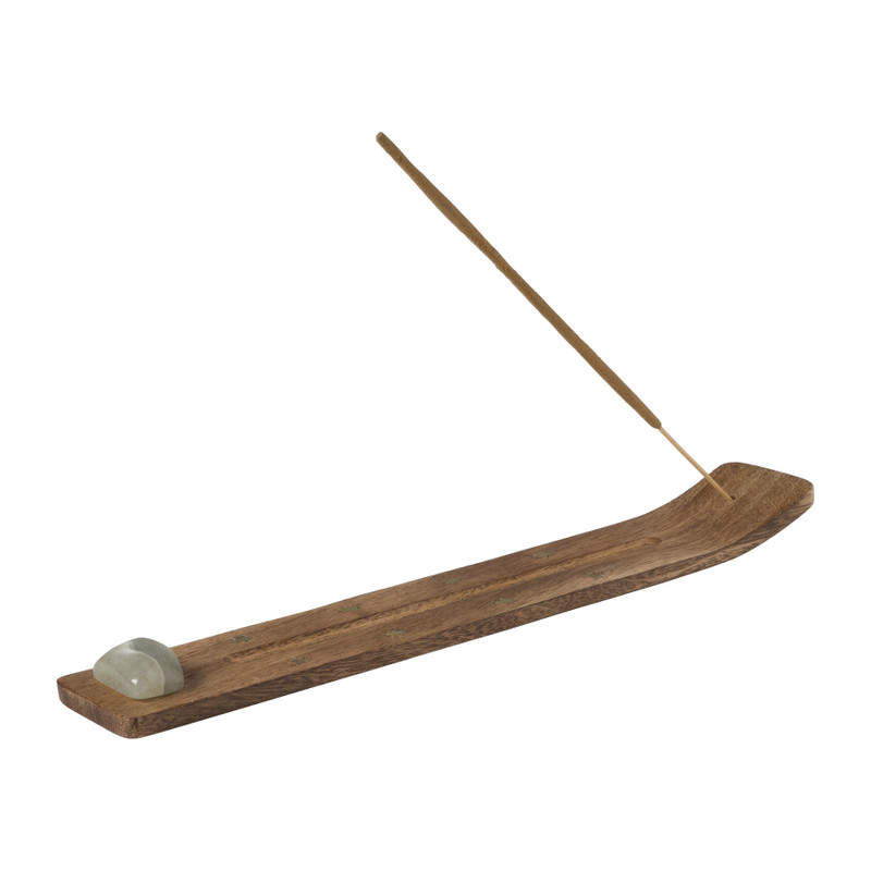 Wierook plank aventurijn - bruin/groen - 0.3x30x7 cm