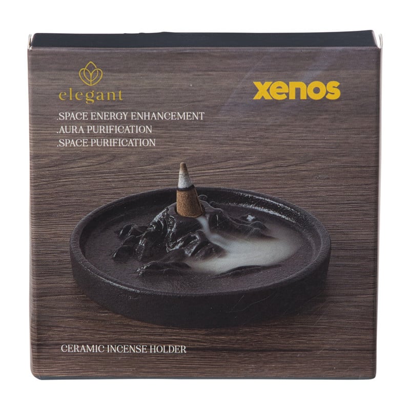 Backflow wierook brander - grijs - ø11x5 cm