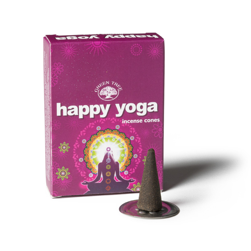 Wierookkegeltjes Happy Yoga - 10 stuks