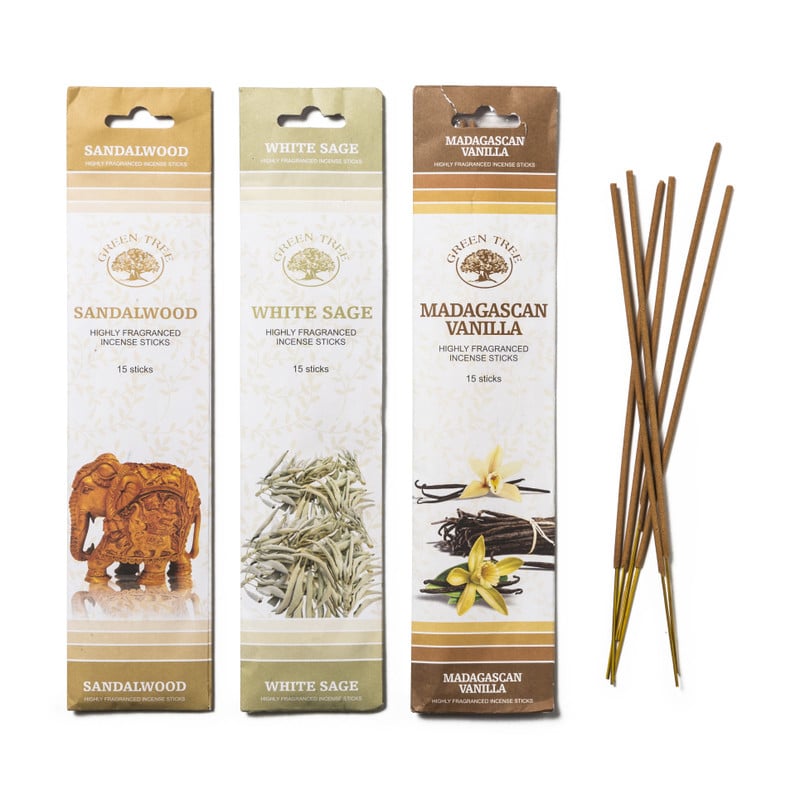 Wierooksticks Green Tree - madagascan - 15 stokjes