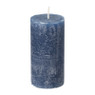 Kaars rustiek - koningsblauw - ø5x10 cm