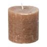Kaars rustiek - kaneelbruin - ø7x7 cm 
