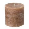 Kaars rustiek - kaneelbruin - ø10x10 cm