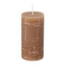 Kaars rustiek - kaneelbruin - ø5x10 cm