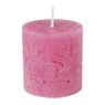 Kaars rustiek - roze - ø7x7 cm