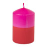 Kleine dip-dye kaars - diverse varianten - ø6.5x10 cm