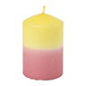 Kleine dip-dye kaars - diverse varianten - ø6.5x10 cm