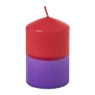 Kleine dip-dye kaars - diverse varianten - ø6.5x10 cm