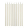 Stearine dinerkaarsen - wit - 10 stuks