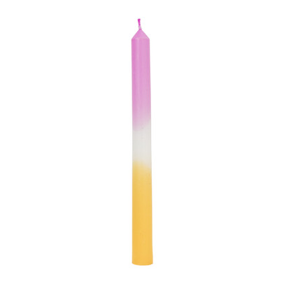 Dinerkaars dipdye - roze/oranje - ø2.15x25 cm