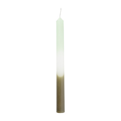Dinerkaars dipdye - groen/wit - ø2.15x25 cm