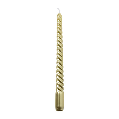 Dinerkaars metallic twist - goud - ø2x25 cm