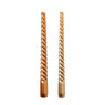 Dinerkaars metallic twist - roségoud - ø2x25 cm
