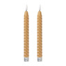 LED dinerkaars  twist - taupe - set van 2 - ø2.2x24.5 cm