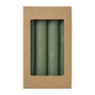 Dinerkaarsjes - set van 4 - groen - ø2.2x14 cm