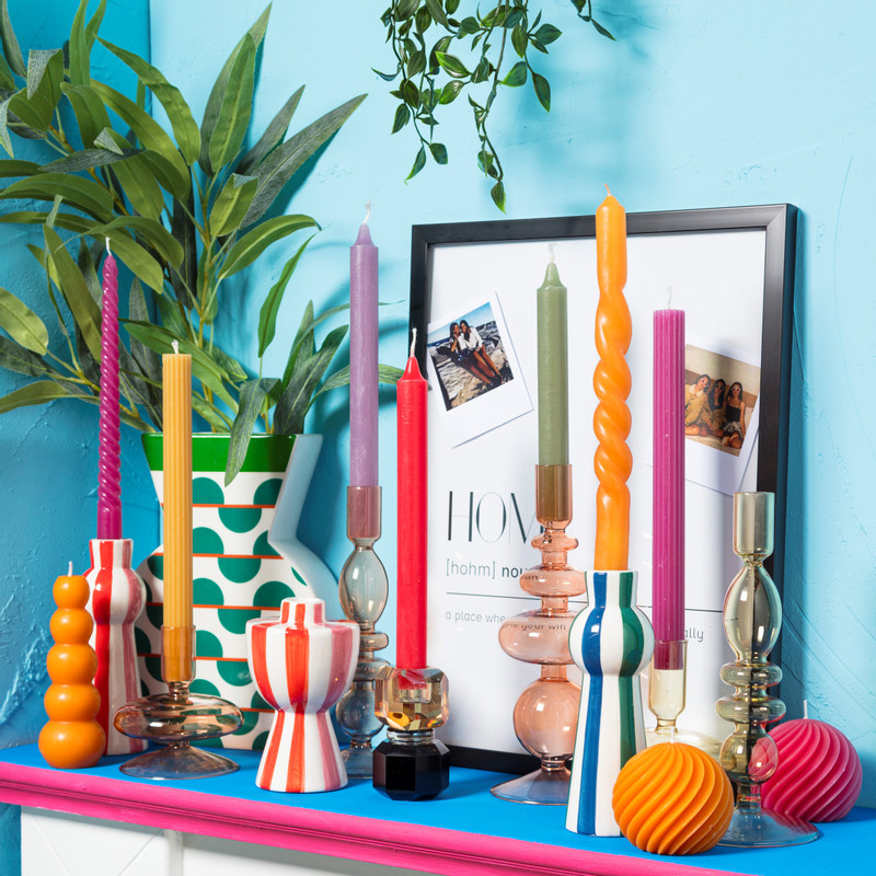 Dinerkaars rustiek - rood - ø2x24 cm 