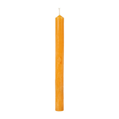 Dinerkaars rustiek - mosterdgeel - ø2x24 cm
