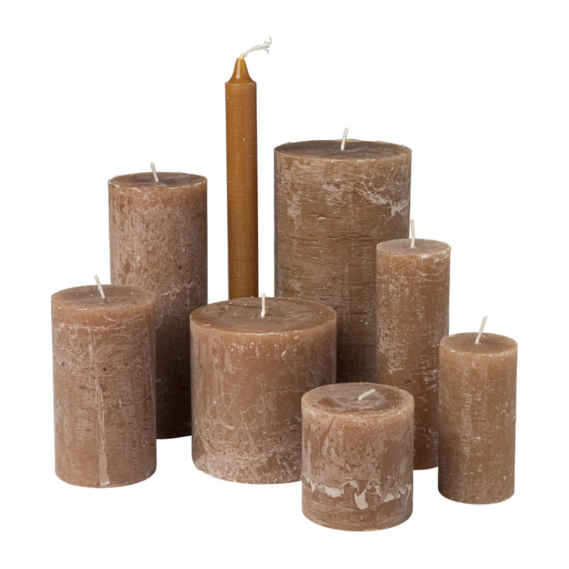 Dinerkaars rustiek - kaneelbruin - 24 cm 
