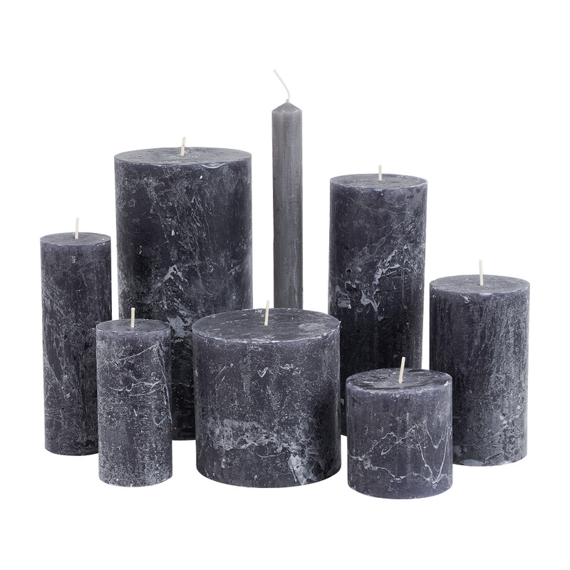 Dinerkaars rustiek - zwart - ø2x24 cm