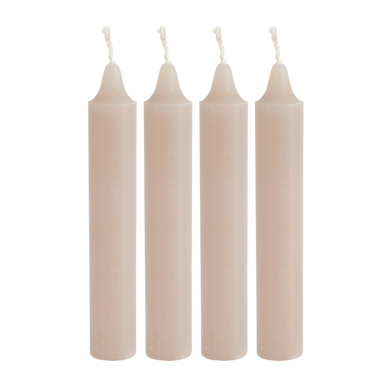 Dinerkaars rustiek - taupe - set van 4