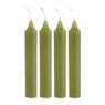 Dinerkaars rustiek - mosgroen - set van 4