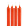Dinerkaars rustiek - oranje - set van 4