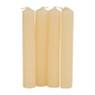 Dinerkaarsjes set van 4 - ivoor - 14 cm