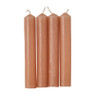 Dinerkaarsjes set van 4 - roze -14 cm