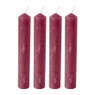 Dinerkaarsjes set van 4 - framboos - 14 cm 