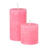 Neon kaars groot - roze - ø 6.8 x 12 cm