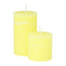 Neon kaars groot - geel - ø 6.8 x 12 cm