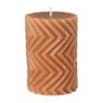 Stompkaars zigzag - bruin - ø7x10 cm