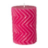 Stompkaars zigzag - fuchsia - ø7x10 cm
