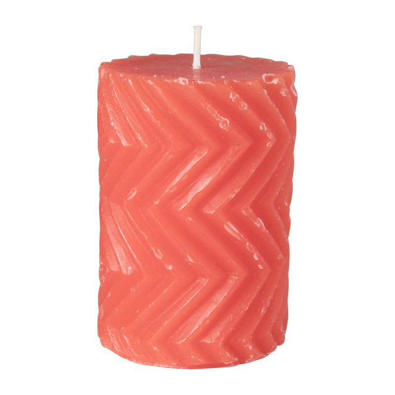 Stompkaars zigzag - rood - ø7x10 cm