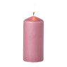 Stompkaars glad - roze - ø6x13 cm