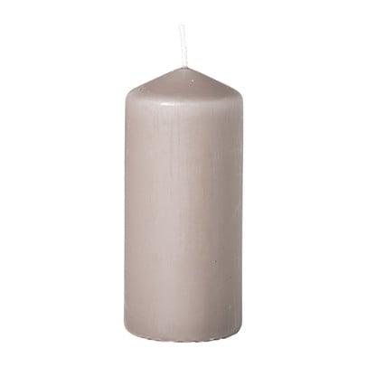 Stompkaars glad - beige - ø6x13 cm