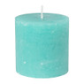 Kaars rustiek - groen - ø10x10 cm