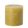 Kaars rustiek - olijfgroen - ø10x10 cm