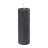 Kaars rustiek - zwart - ø5x15 cm