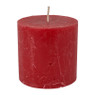 Kaars rustiek - rood - ø7x7 cm 
