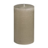 Kaars rustiek - taupe - 7x12 cm