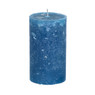 Kaars rustiek - donkerblauw - ⌀7x12 cm 