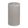 Kaars rustiek - grijs - 7x12 cm