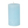Kaars rustiek - lichtblauw - ⌀7x12 cm 