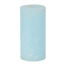 Kaars rustiek - licht blauw - 5x10 cm