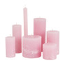 Kaars rustiek - zachtroze - ø10x10 cm