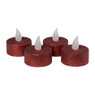 LED waxinelichten - rood - set van 4