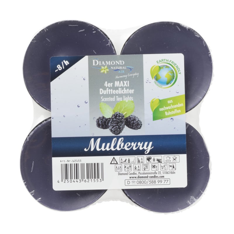 Geurtheelichten - mulberry - 4 stuks