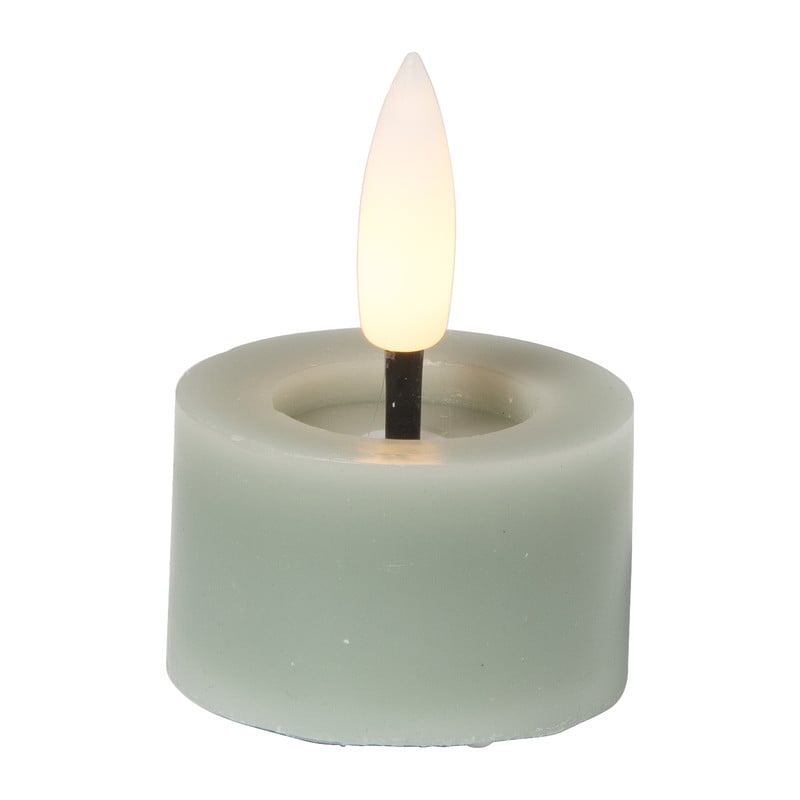 LED waxinelichten - groen - set van 3